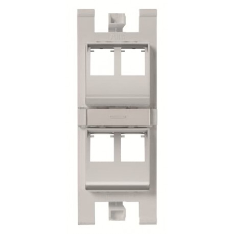Niessen 2CLA101660T1301 Soporte 45º para 4x RJ45 sin pers. PL